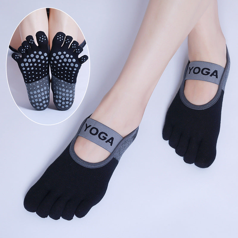 GripFlex Five-Toe Yoga Socks - 2 Pairs