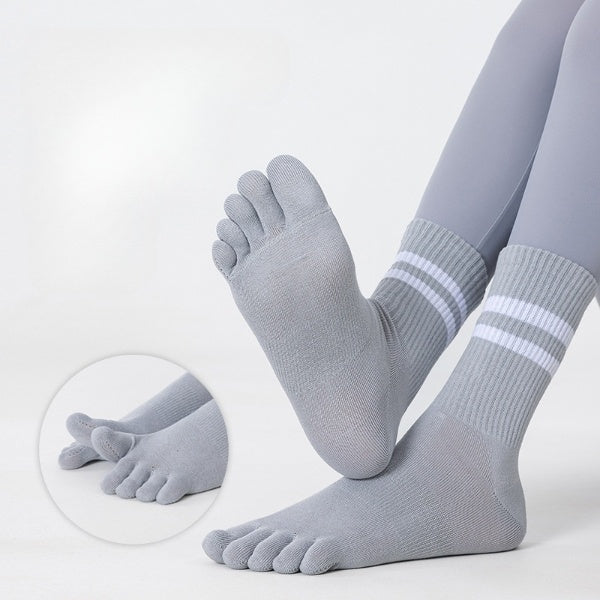 Graceful Steps Cotton Toe Socks Women - 3 Pairs