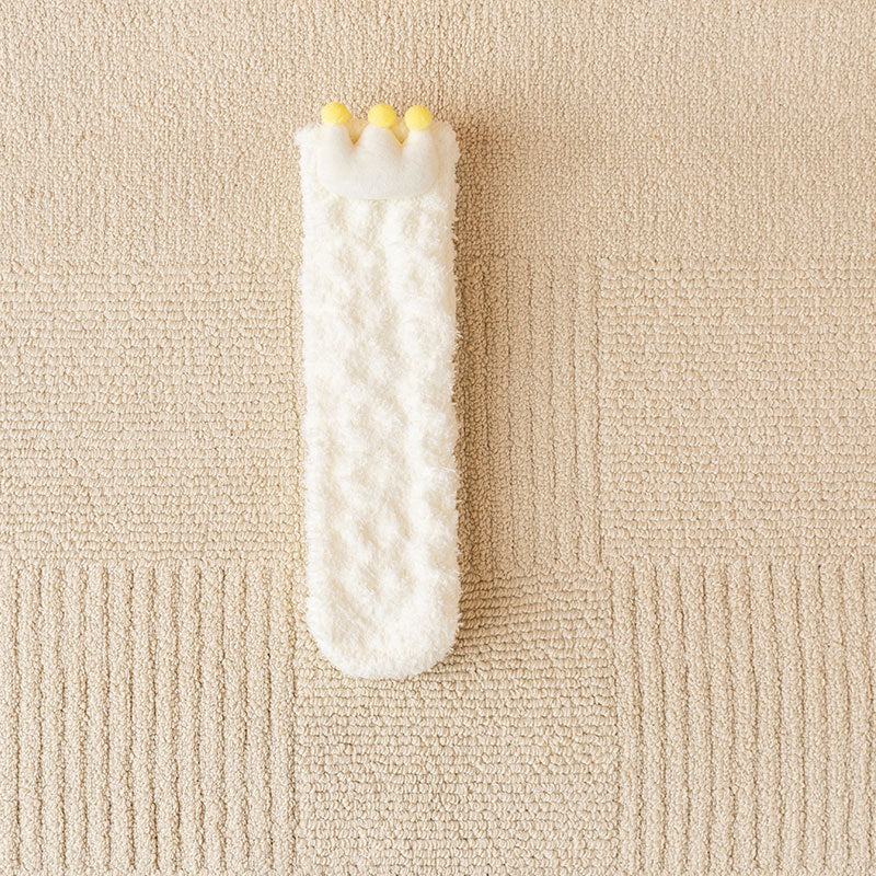 Royal Crown Coral Fleece Socks - 3 Pairs