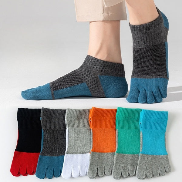 Breeze Step Men’s Breathable Toe Socks - 3 Pairs