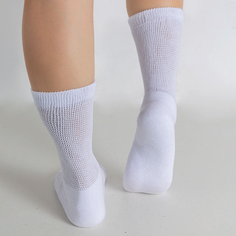 Extra Wide Diabetic Crew Socks - 3 Pairs