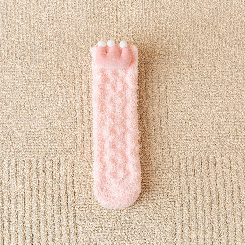 Royal Crown Coral Fleece Socks - 3 Pairs
