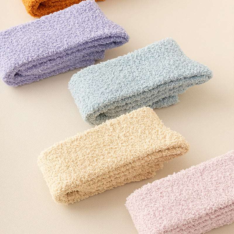 Women Long Fluffy Bed Socks