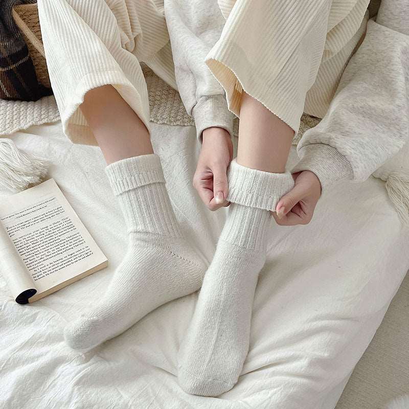 Wowen Rabbit Wool Crew Socks