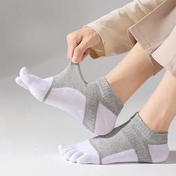 Breeze Step Men’s Breathable Toe Socks - 3 Pairs