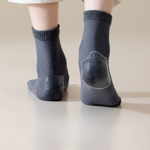 Silicone Heel Secure Toe Socks Women - 3 Pairs