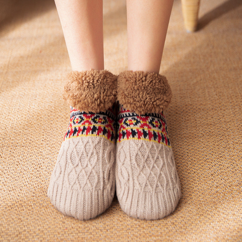 Unisex Non-slip Winter Slipper Socks