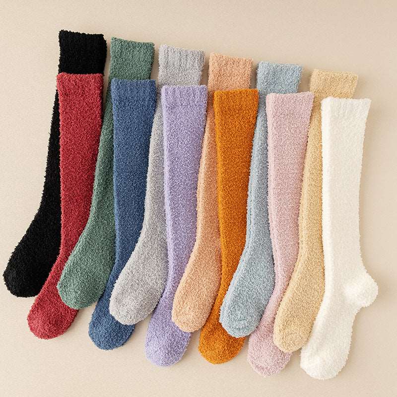 Women Long Fluffy Bed Socks