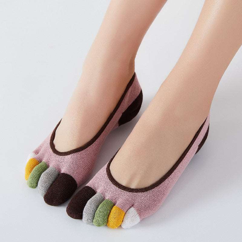No-Show Toe Socks Women - 3 Pairs