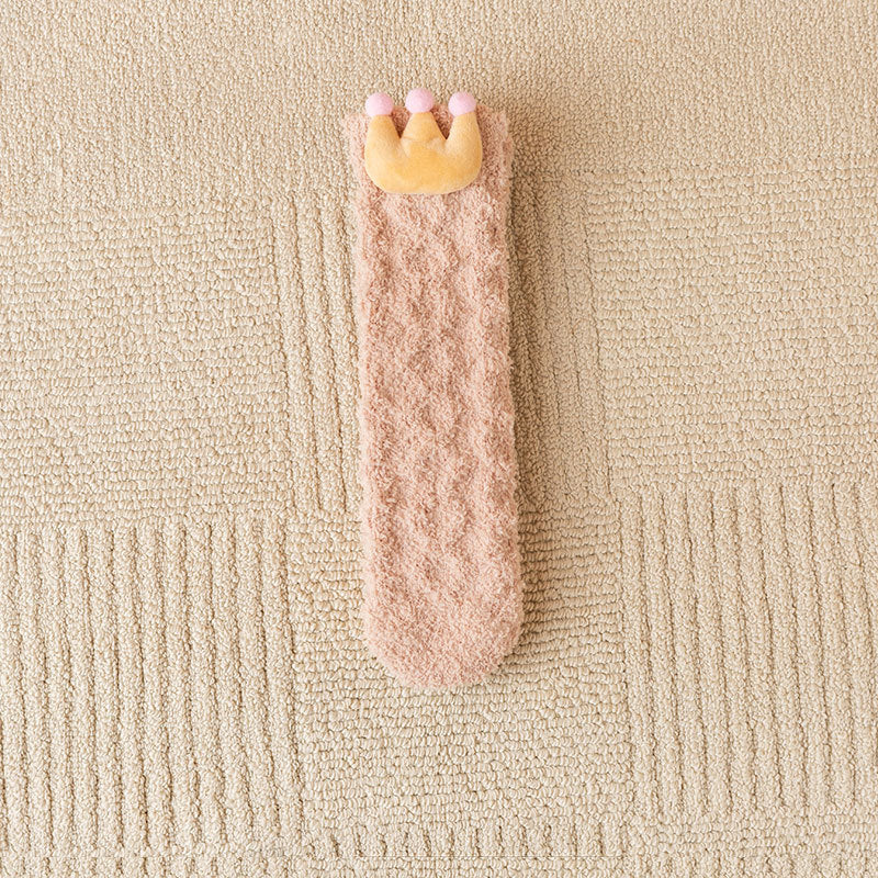Royal Crown Coral Fleece Socks - 3 Pairs