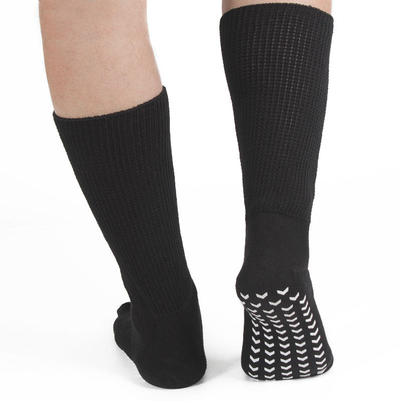 Non-Slip Extra Wide Diabetic Crew Socks - 3 Pairs