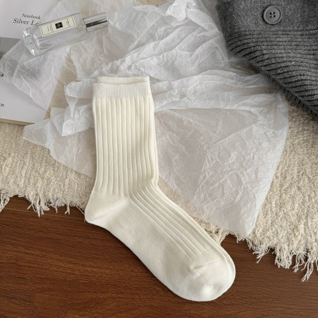 Casual Cotton Crew Socks Women - 3 Pairs