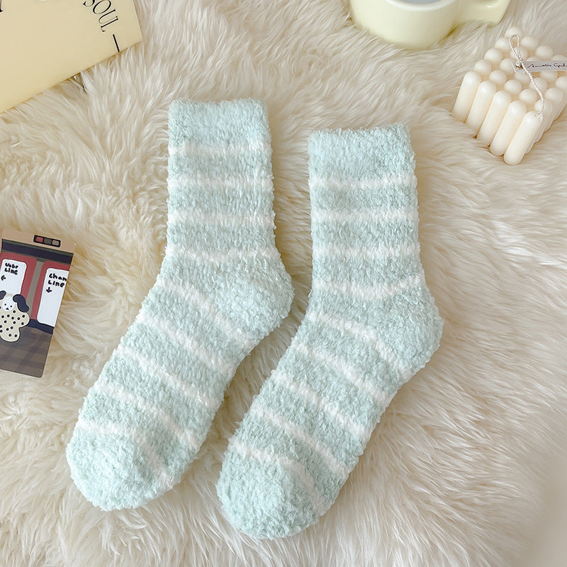 Cozy Cloud Fleece Home Socks - 3 Pairs