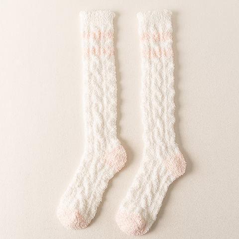 Cozy Cloud Ultra-Soft Coral Fleece Lounge Socks - 2 Pairs