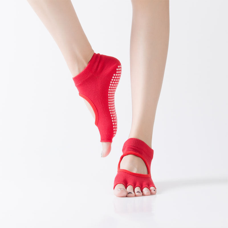 GripFit Yoga & Pilates Toe Socks Half - Toe - 2 Pairs