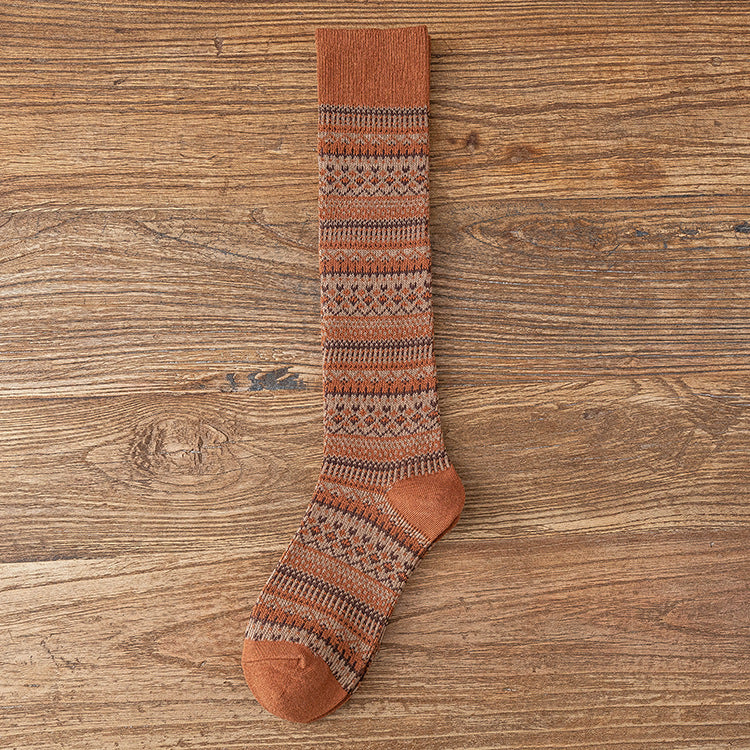 Nordic Cozy Socks Women Over The Calf - 2 Pairs