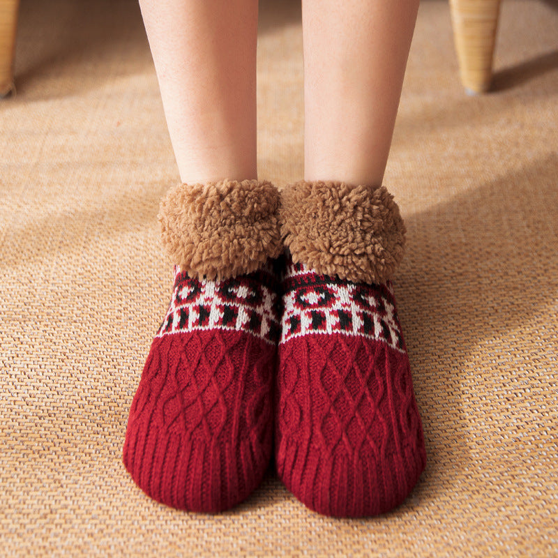 Unisex Non-slip Winter Slipper Socks