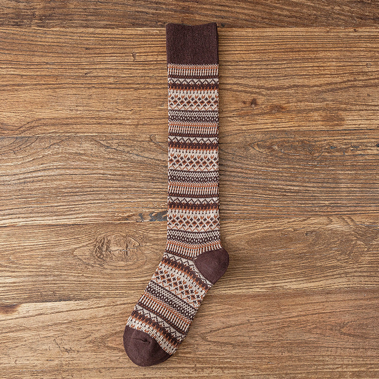 Nordic Cozy Socks Women Over The Calf - 2 Pairs