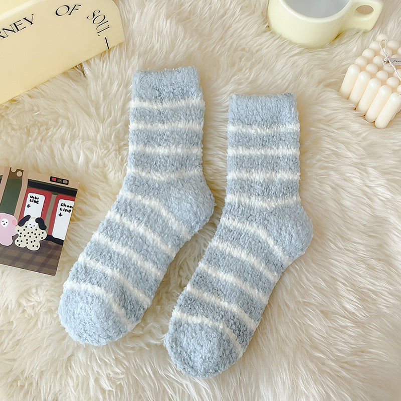 Cozy Cloud Fleece Home Socks - 3 Pairs