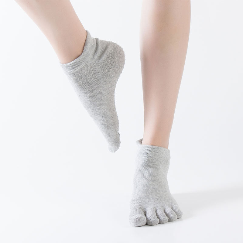 Grip Low Cut Cotton Toe Socks - 3 Pairs