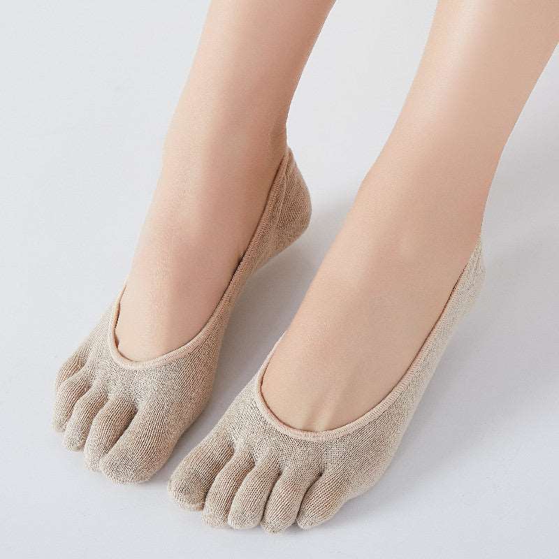 No-Show Toe Socks Women - 3 Pairs