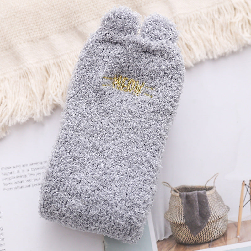 Fuzzy Paws 3D Coral Fleece Socks - 2 Pairs