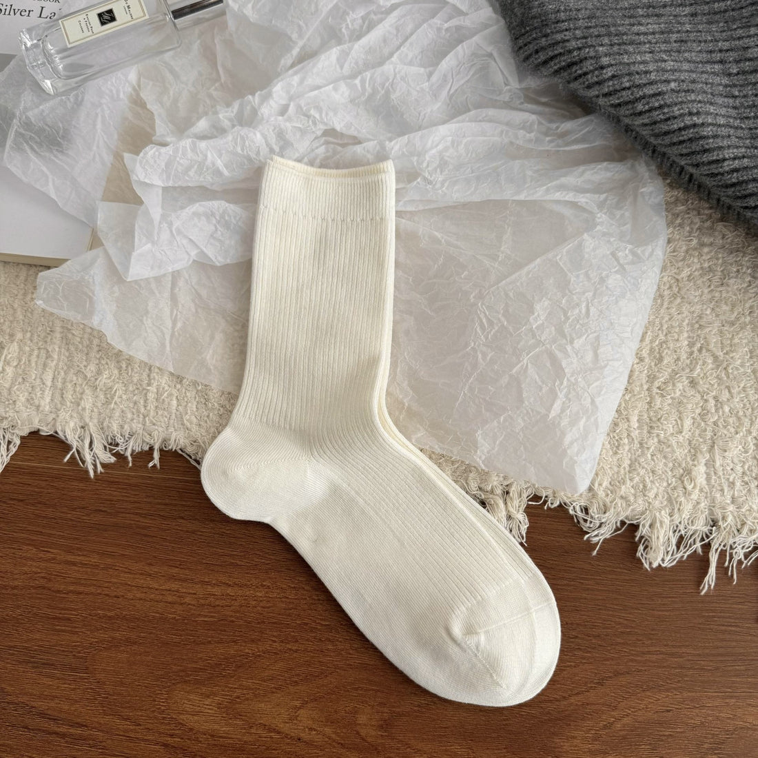 Casual Cotton Crew Socks Women - 3 Pairs