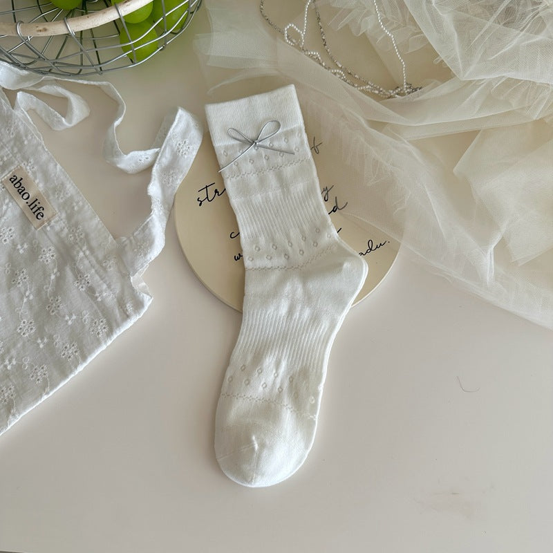 Lace Whisper Cotton Socks - 3 Pairs