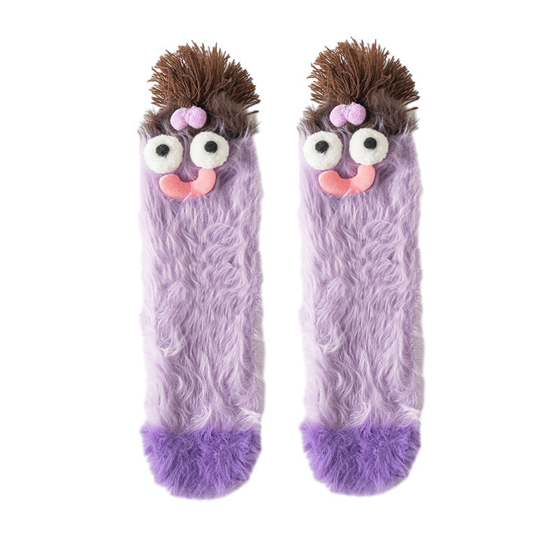 Fuzzy Friends Lounge Socks - 3 Pairs
