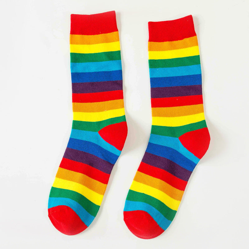Rainbow Stripe Socks - 3 Pairs
