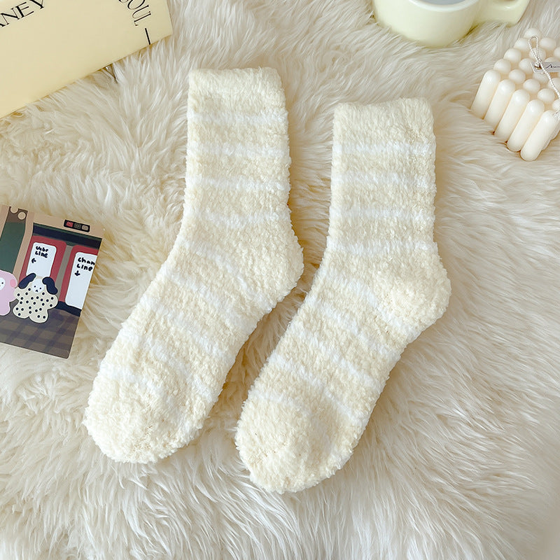 Cozy Cloud Fleece Home Socks - 3 Pairs
