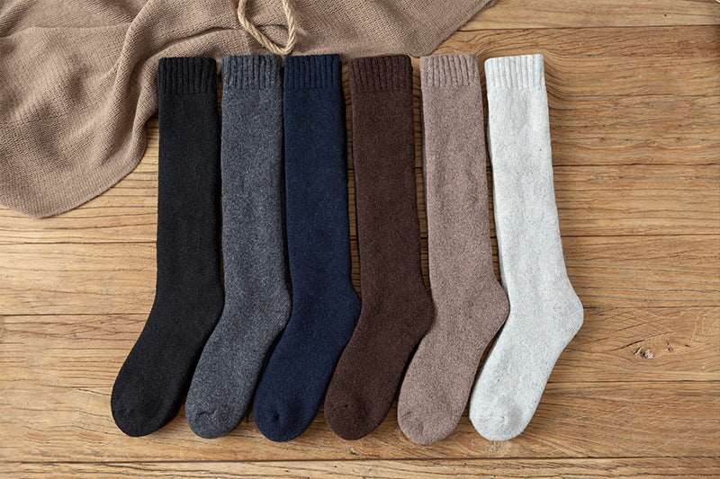 Wool Over the Calf Socks Men