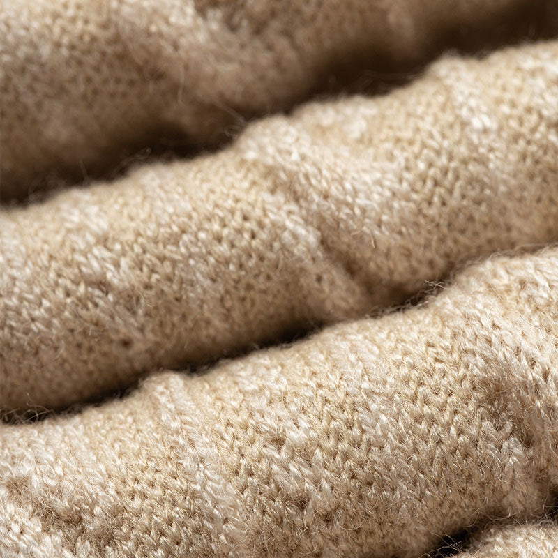 Vintage Cable Knit Crew Socks - 3 Pairs
