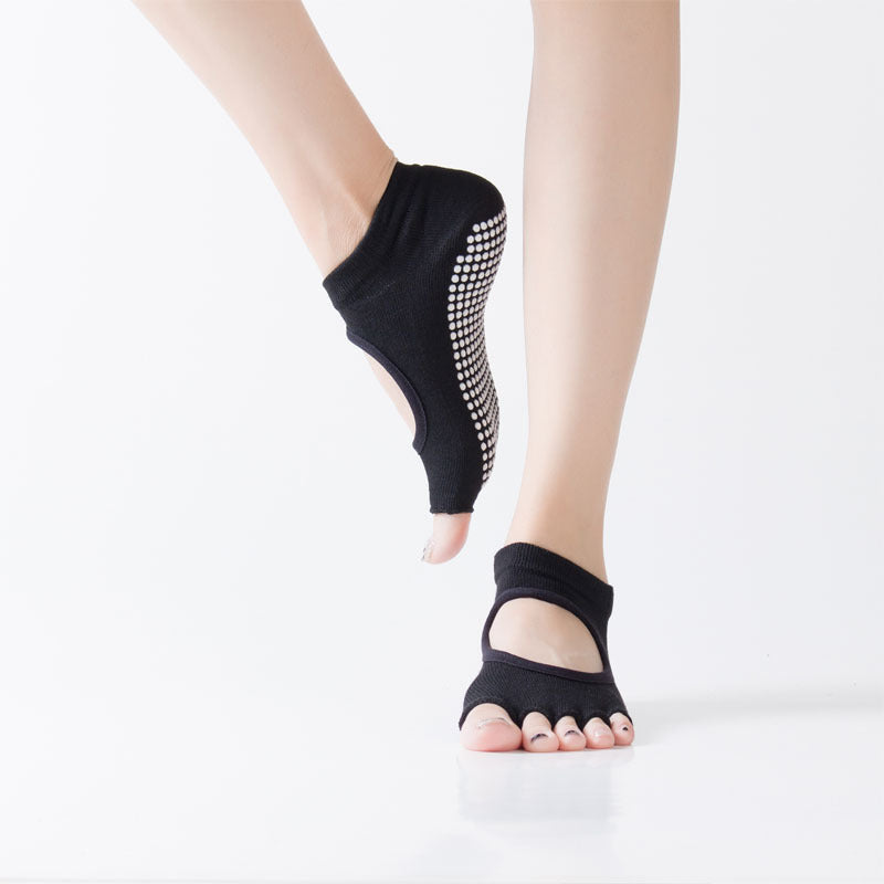 GripFit Yoga & Pilates Toe Socks Half - Toe - 2 Pairs