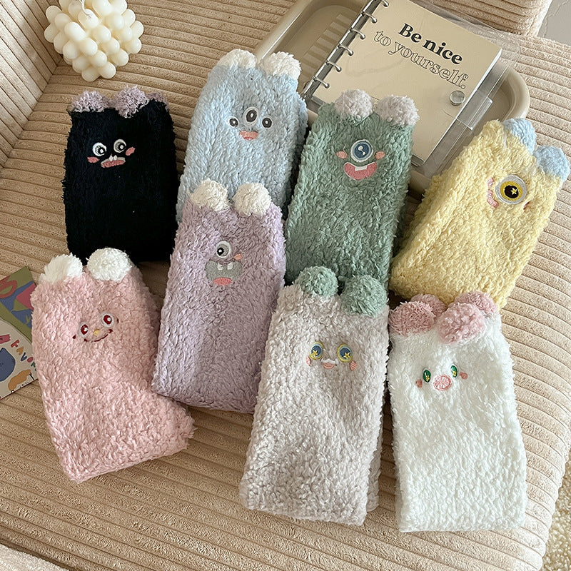 Fuzzy Paws Cozy Home Socks - 2 Pairs