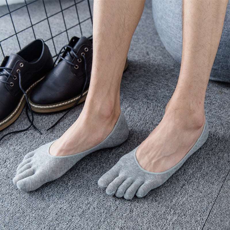 No-Show Toe Socks Men - 3 Pairs