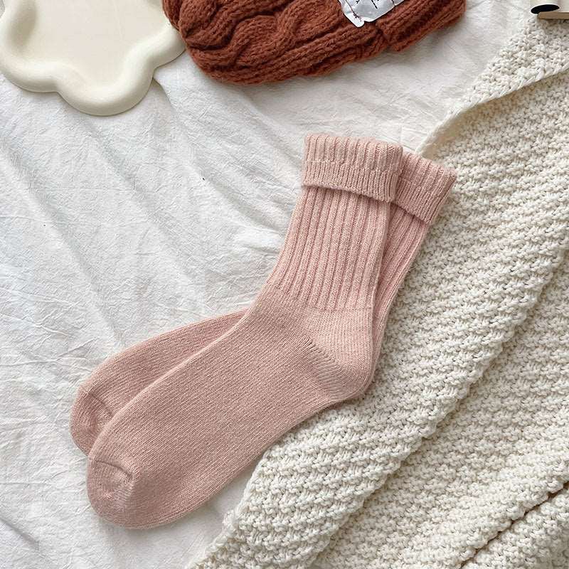 Wowen Rabbit Wool Crew Socks