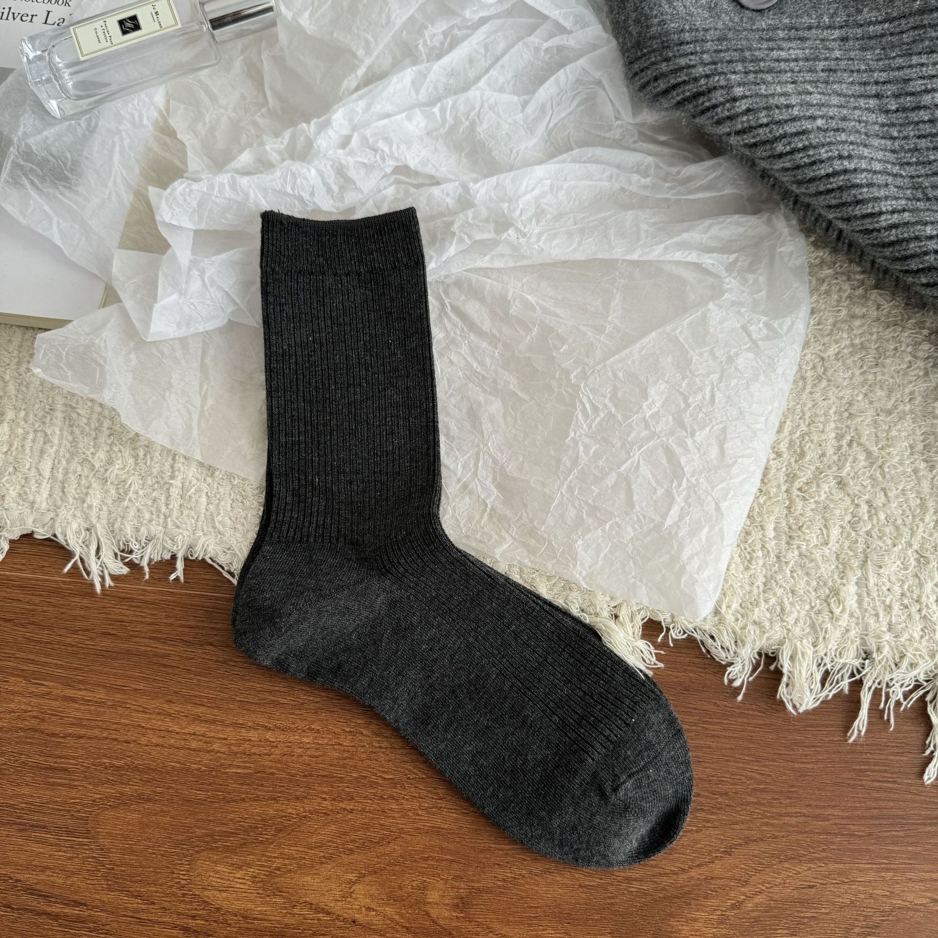 Casual Cotton Crew Socks Women - 3 Pairs