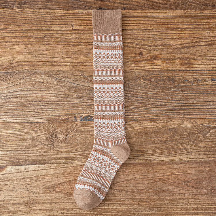 Nordic Cozy Socks Women Over The Calf - 2 Pairs