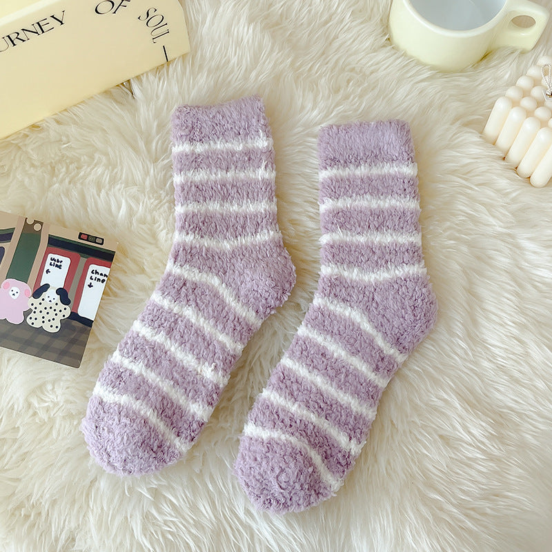 Cozy Cloud Fleece Home Socks - 3 Pairs
