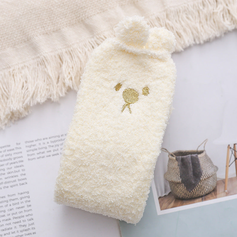 Fuzzy Paws 3D Coral Fleece Socks - 2 Pairs