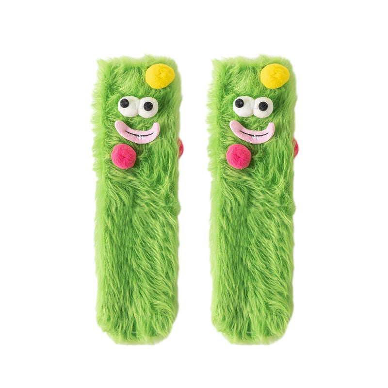 Fuzzy Friends Lounge Socks - 3 Pairs