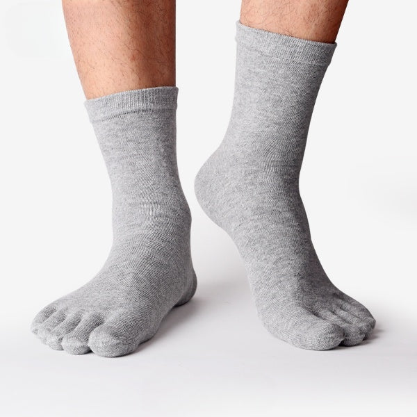 Comfort Stretch Plus Size Cotton Toe Socks Crew - 3 Pairs