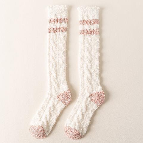 Cozy Cloud Ultra-Soft Coral Fleece Lounge Socks - 2 Pairs