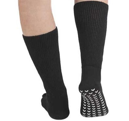 Non-Slip Extra Wide Diabetic Crew Socks - 3 Pairs