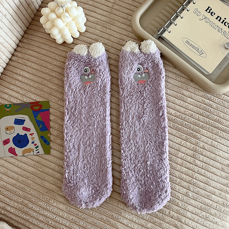 Fuzzy Paws Cozy Home Socks - 2 Pairs