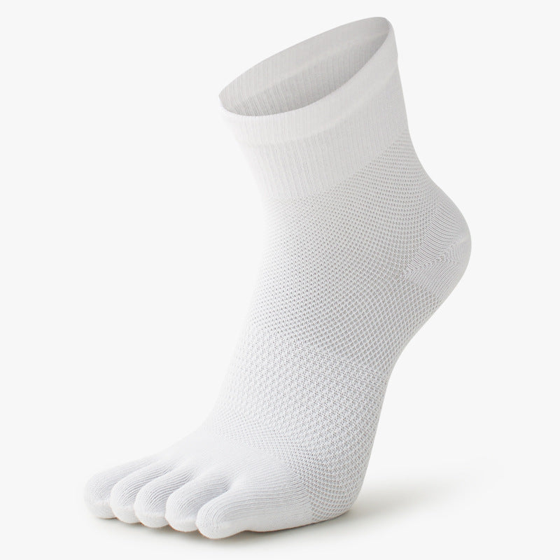 Breathe Fit Cotton Five Toe Socks - 3 Pairs