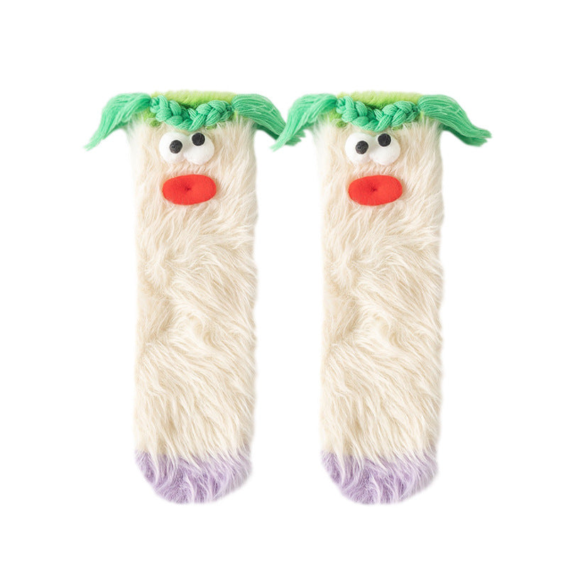 Fuzzy Friends Lounge Socks - 3 Pairs