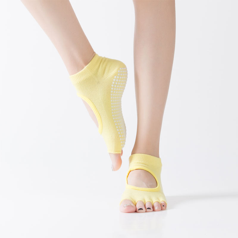 GripFit Yoga & Pilates Toe Socks Half - Toe - 2 Pairs