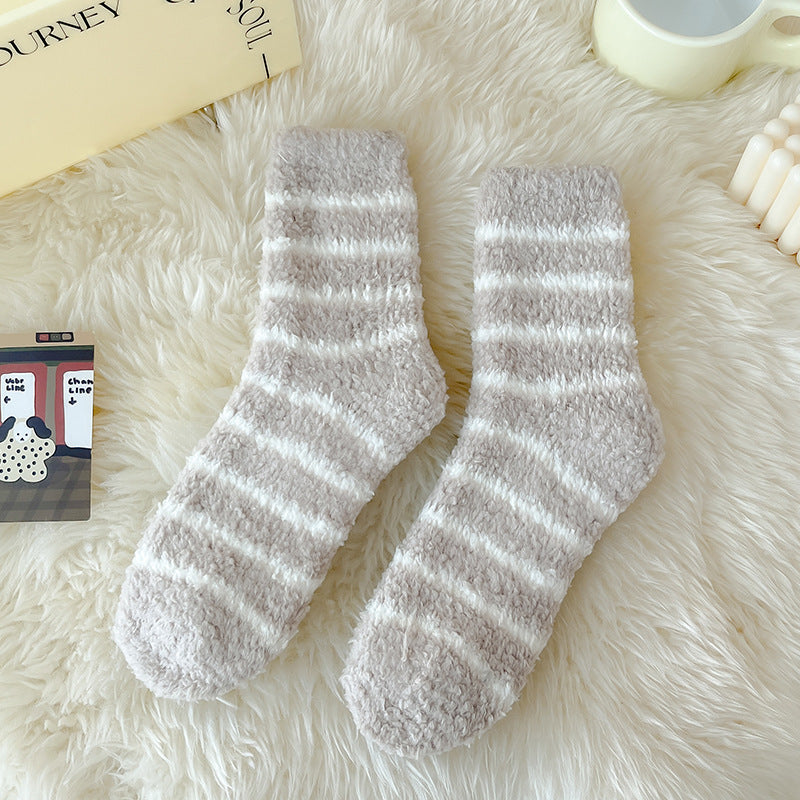 Cozy Cloud Fleece Home Socks - 3 Pairs